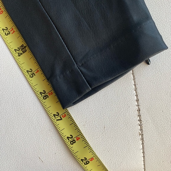 H&M Black Faux Leather Pants Leggings Size 4 - Picture 12 of 13